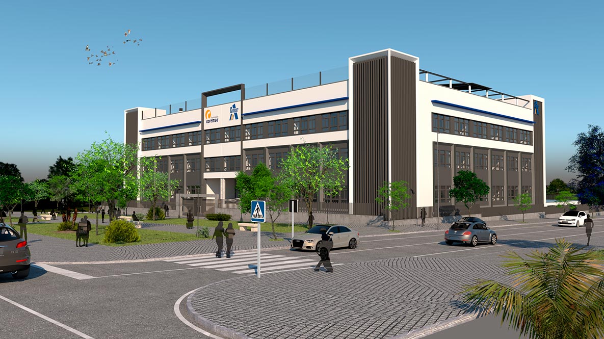 Render del nuevo edificio de Cesur Teatinos